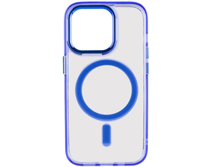 Чохол-силікон TPU+Iris with MagSafe iPhone 14 Pro, Blue