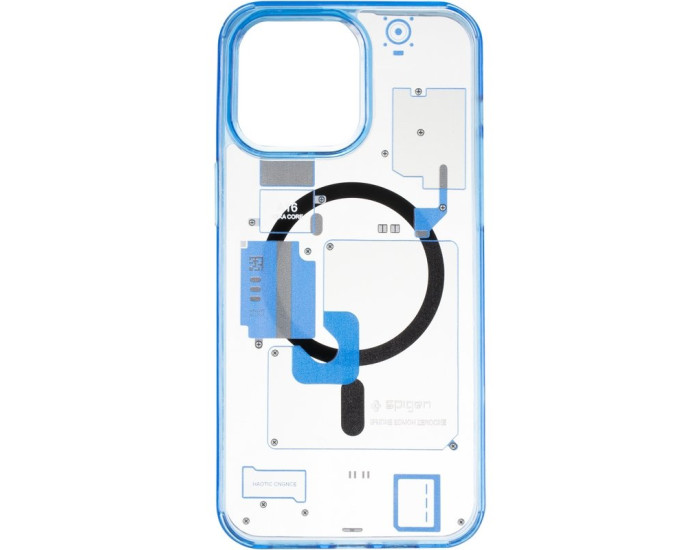 Чохол-силікон Spigen MagSafe Diagram Case iPhone 14, Blue