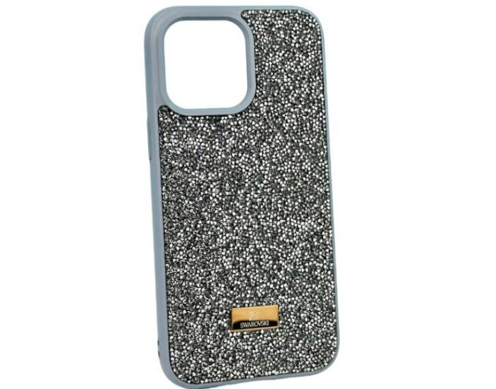 Чехол-силикон Swarovski Case iPhone 15 Pro Max, Grey