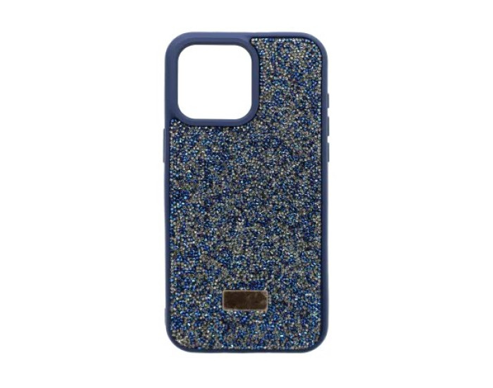 Чохол-силікон Swarovski Case iPhone 15 Pro Max, Blue