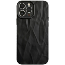 Чохол-силікон Texture iPhone 15 Pro Max, Black