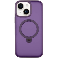 Чохол-силікон Ummi Colorful with MagSafe HQ Ring iPhone 14 (Фіолетовий / Purple)