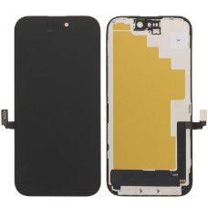 Дисплей с сенсорным экраном (модуль) iPhone 16, черный, OLED Hard GX