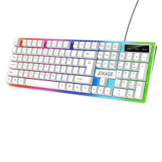 Проводная клавиатура Jokade JF007, игровая с подсветкой, белая