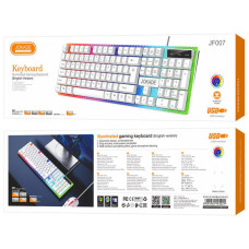 Проводная клавиатура Jokade JF007, игровая с подсветкой, белая