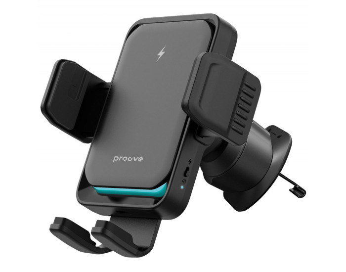 Автодержатель с беспроводной зарядкой Proove Sonic Pro 15W, черный