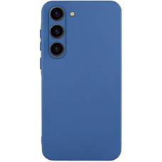 Чехол-силикон Getman Liquid Silk Full Camera Samsung Galaxy S23, синий