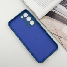 Чехол-силикон Getman Liquid Silk Full Camera Samsung Galaxy S23, синий