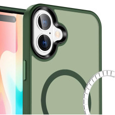 Чехол-силикон Ummi Colorful with MagSafe iPhone 17, темно-зеленый