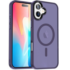 Чехол-силикон Ummi Colorful with MagSafe iPhone 17, темно-фиолетовый