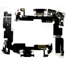 Шлейф для iPhone 14 Plus, коннектора зарядки, синхронизации, Black, оригинал