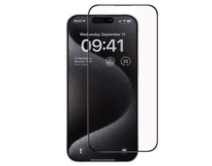 Захисне Скло Premium iPhone 15 Pro, чорне