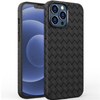 Чехол-силикон Weaving Case TPU iPhone 12 Pro Max, Black