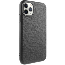 Чехол кожаный Syndee with MagSafe iPhone 12 Pro Max, черный