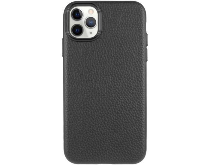 Чехол кожаный Syndee with MagSafe iPhone 12 Pro Max, черный
