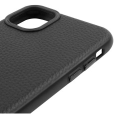 Чехол кожаный Syndee with MagSafe iPhone 12 Pro Max, черный