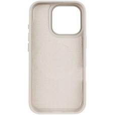 Чехол кожаный Syndee with MagSafe iPhone 16 Pro, Titanium gray