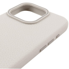 Чехол кожаный Syndee with MagSafe iPhone 16 Pro, Titanium gray