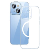 Чохол-силікон Baseus Crystal Magnetic for iPhone 14, Прозорий