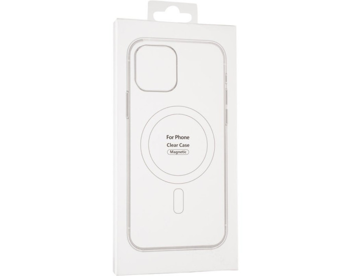 Чохол-силікон TPU Crystal Case with MagSafe iPhone 12 Pro /12, Прозорий
