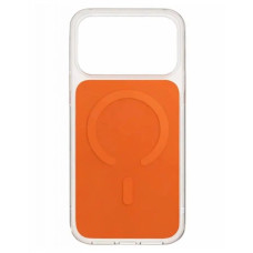 Чехол-силикон Clear Color MagSafe Case (PС+TPU) iPhone 17 Pro, Orange