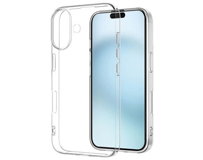 Чехол-силикон Epic Transparent 1.5mm iPhone 16, прозрачный