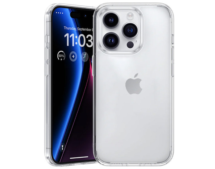 Чехол-силикон Epic Transparent 1.5mm iPhone 15 Pro Max, прозрачный
