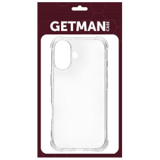 Чохол-силікон Getman Ease logo посилені кути iPhone 17, Прозорий