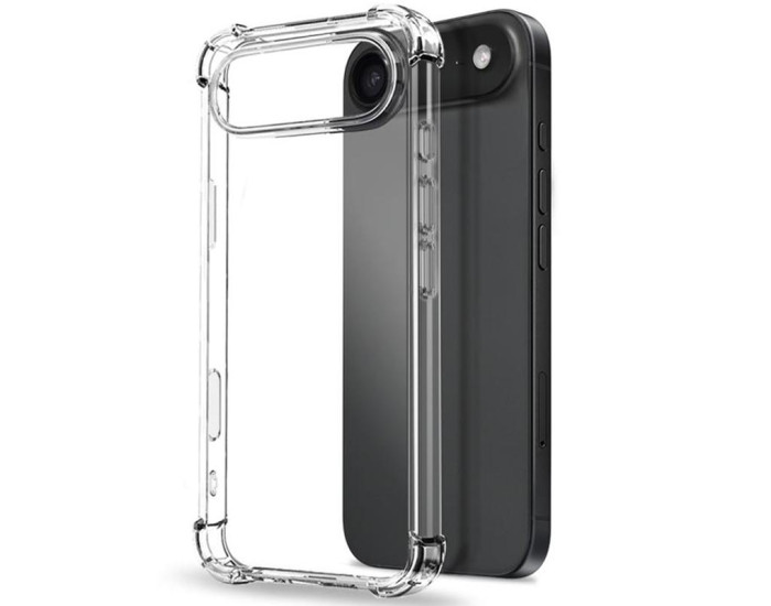 Чохол-силікон Getman Ease logo посилені кути iPhone Air, Прозорий