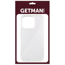 Чохол-силікон Getman Ease logo посилені кути iPhone 14 Pro, Прозорий