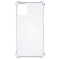 Чохол-силікон Getman Ease logo посилені кути iPhone 11, Прозорий