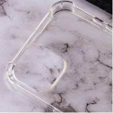 Чохол-силікон Getman Ease logo посилені кути iPhone 13, Grey Прозорий