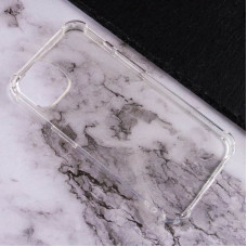 Чохол-силікон Getman Ease logo посилені кути iPhone 13, Grey Прозорий