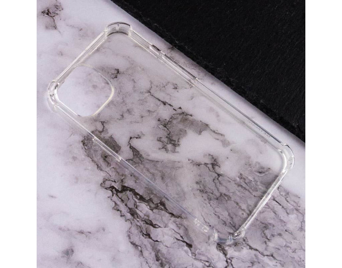 Чохол-силікон Getman Ease logo посилені кути iPhone 13, Grey Прозорий