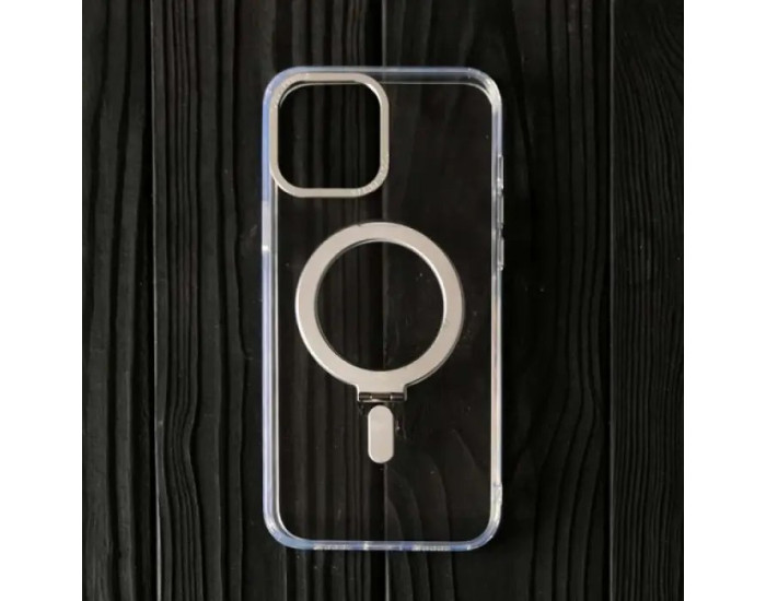 Чохол-силікон Clear Guard Ring Holder Magsafe Case iPhone 12 Pro Max, Прозорий