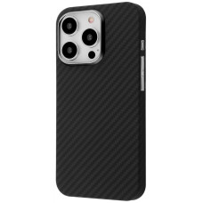 Чехол-силикон Proove Carbon Slim with MagSafe Ring iPhone 15 Pro Max, Full black