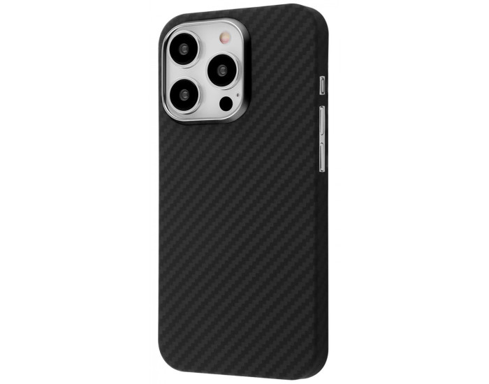 Чехол-силикон Proove Carbon Slim with MagSafe Ring iPhone 15 Pro Max, Full black