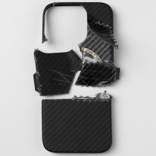 Чехол-силикон Proove Carbon Slim with MagSafe Ring iPhone 15 Pro Max, Full black