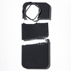 Чехол-силикон Proove Carbon Slim with MagSafe Ring iPhone 15 Pro Max, Full black