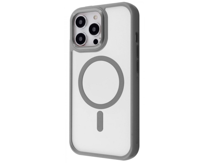 Чохол-силікон Proove Clear Essence Case with MagSafe Ring iPhone 16 Pro Max, Сірий