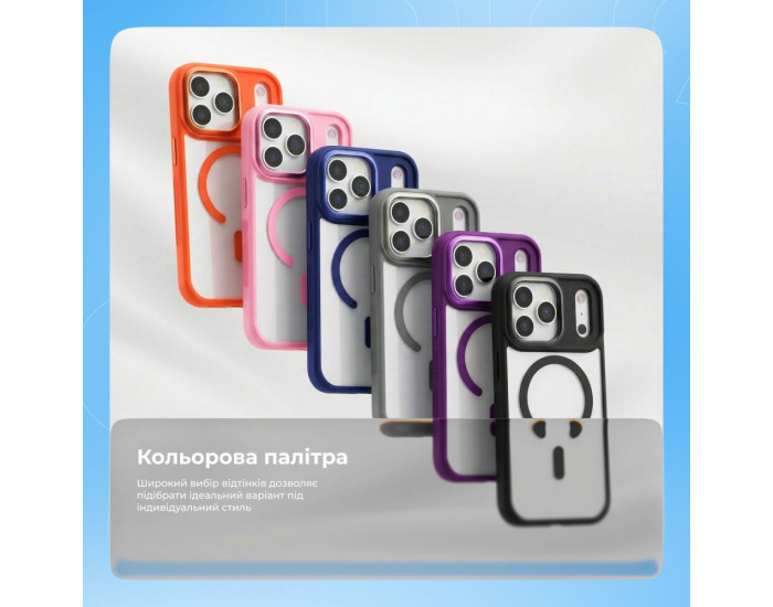 Чохол-силікон Proove Clear Essence Case with MagSafe Ring iPhone 16 Pro Max, Сірий