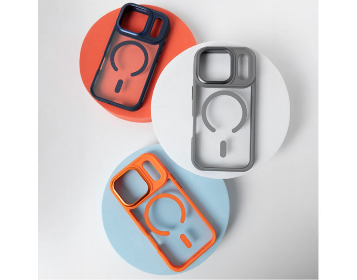 Чохол-силікон Proove Clear Essence Case with MagSafe Ring iPhone 16 Pro Max, Сірий