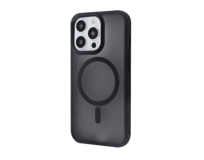 Чохол-силікон WAVE Matte Insane Case with MagSafe Ring iPhone 13 Pro, чорний