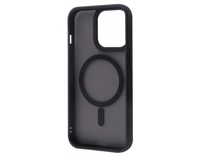 Чохол-силікон WAVE Matte Insane Case with MagSafe Ring iPhone 13 Pro, чорний