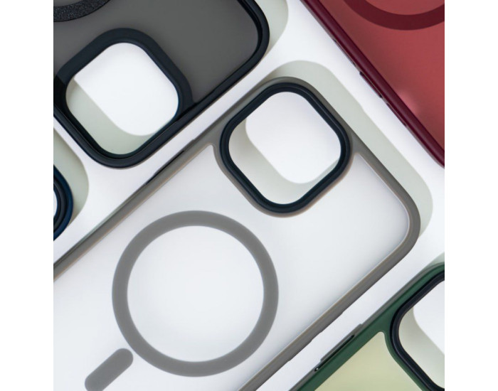 Чохол-силікон WAVE Matte Insane Case with MagSafe Ring iPhone 13 Pro, чорний