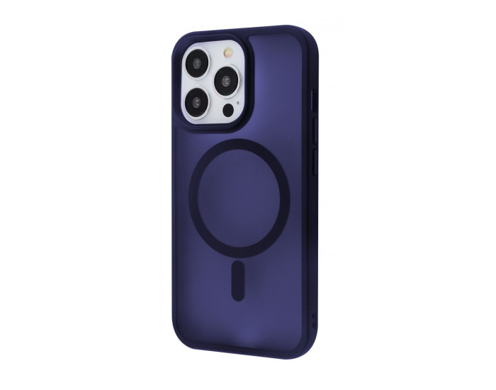Чохол-силікон WAVE Matte Insane Case with MagSafe Ring iPhone 13 Pro, Темно-синій