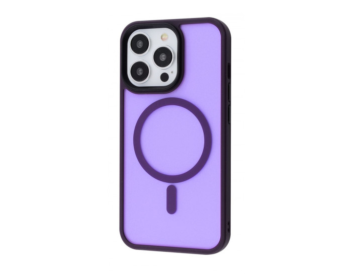 Чохол-силікон WAVE Matte Insane Case with MagSafe Ring iPhone 13 Pro, Темно-Фіолетовий