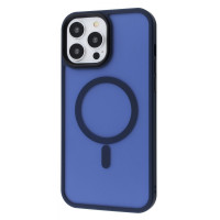 Чохол-силікон WAVE Matte Insane Case with MagSafe Ring iPhone 13 Pro Max, Темно-синій