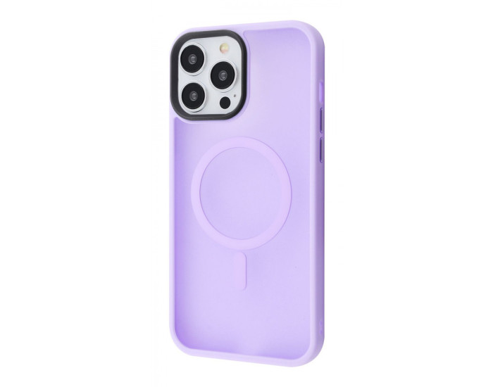 Чохол-силікон WAVE Matte Insane Case with MagSafe Ring iPhone 13 Pro Max, світло-фіолетовий