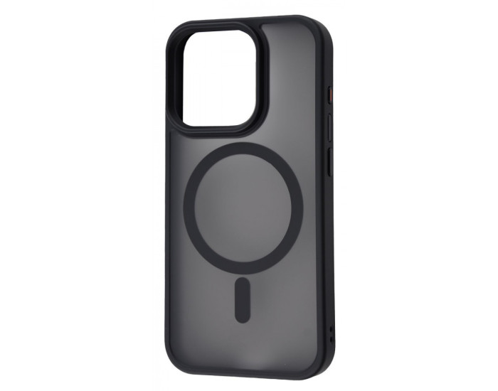 Чехол-силикон WAVE Matte Insane Case with MagSafe Ring iPhone 15 Pro Max, Black 